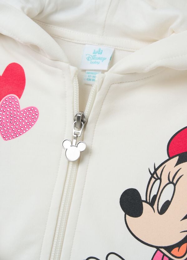 Ovs Full-zip In French Terry Con Stampa Minnie