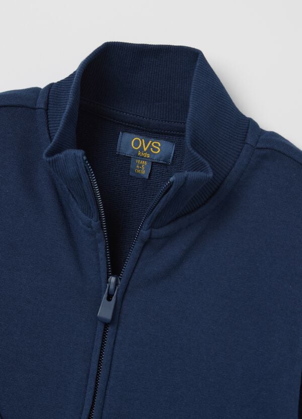 Ovs Full-zip In French Terry Tinta Unita