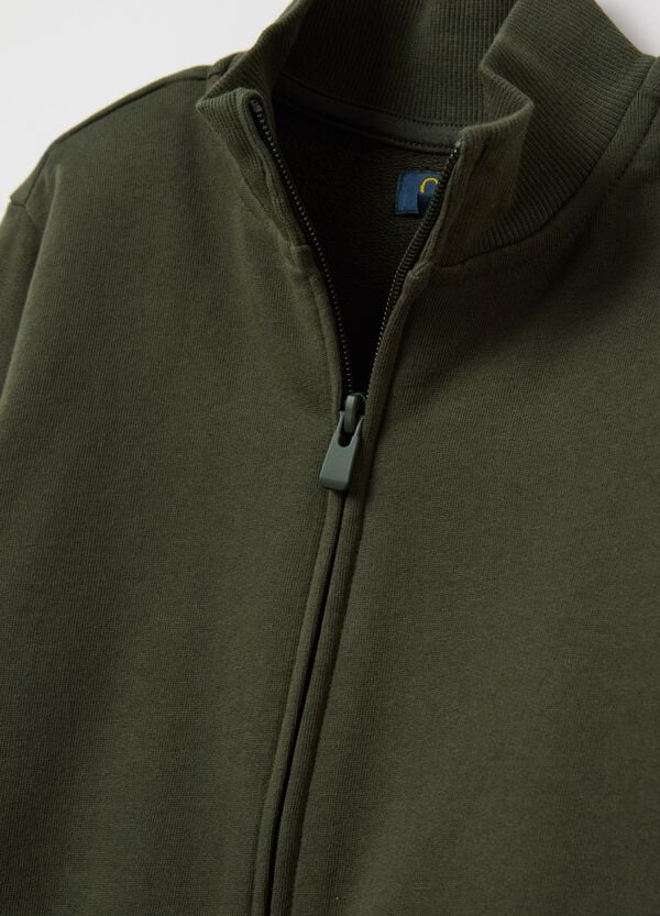 Ovs Full-zip In French Terry Tinta Unita