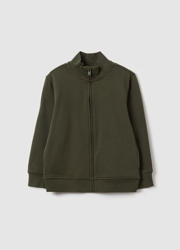 Ovs Full-zip in French Terry tinta unita
