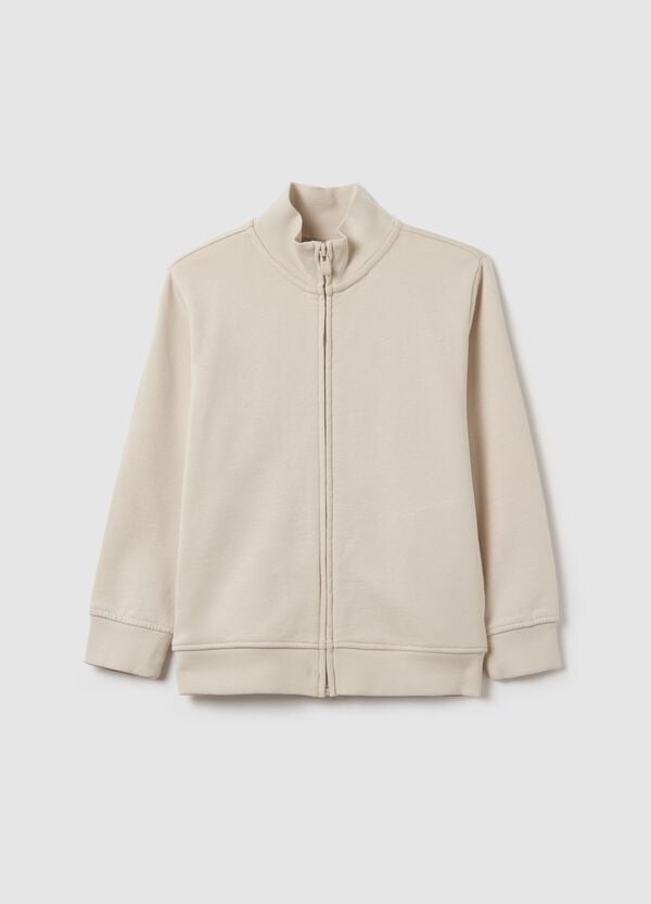 Ovs Full-zip in French Terry tinta unita