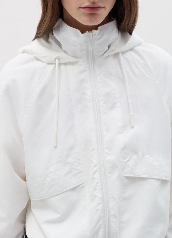 Ovs Full-zip In Nylon Con Cappuccio