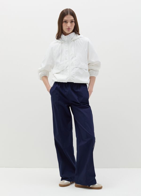 Ovs Full-zip In Nylon Con Cappuccio