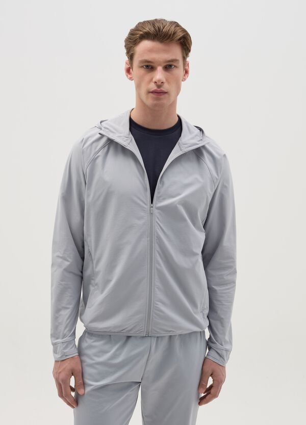 Ovs Full-zip in tessuto tecnico con cappuccio
