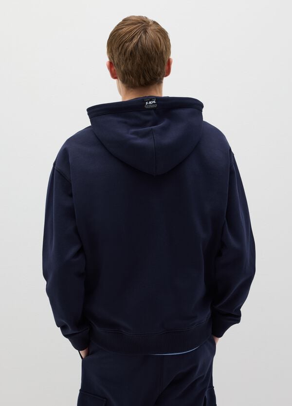 Ovs Full-zip Over Fit In Cotone Con Cappuccio