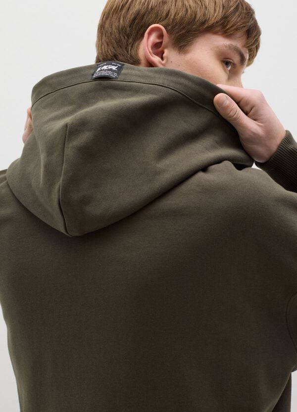 Ovs Full-zip Over Fit In Cotone Con Cappuccio