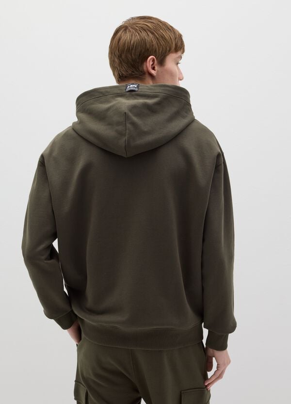 Ovs Full-zip Over Fit In Cotone Con Cappuccio