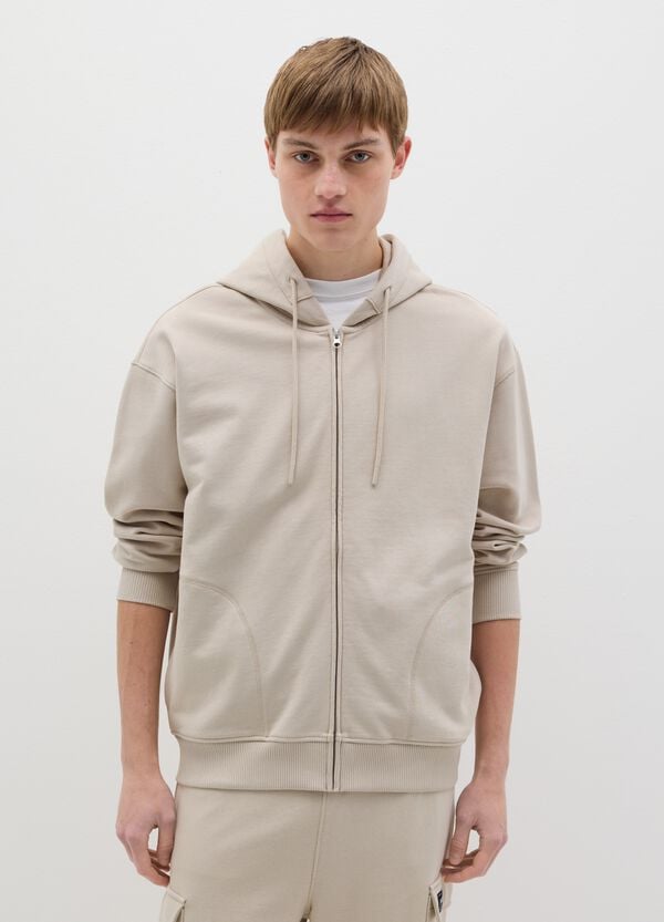 Ovs Full-zip Over Fit In Cotone Con Cappuccio