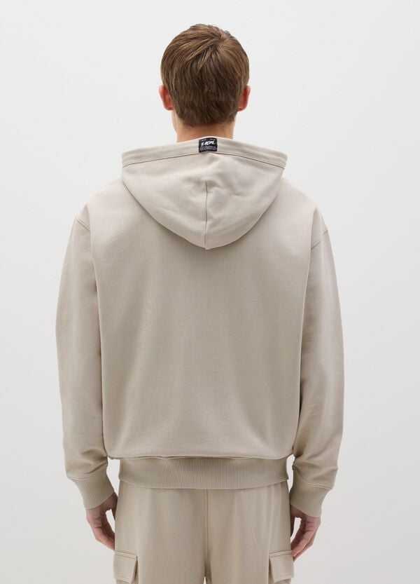 Ovs Full-zip Over Fit In Cotone Con Cappuccio
