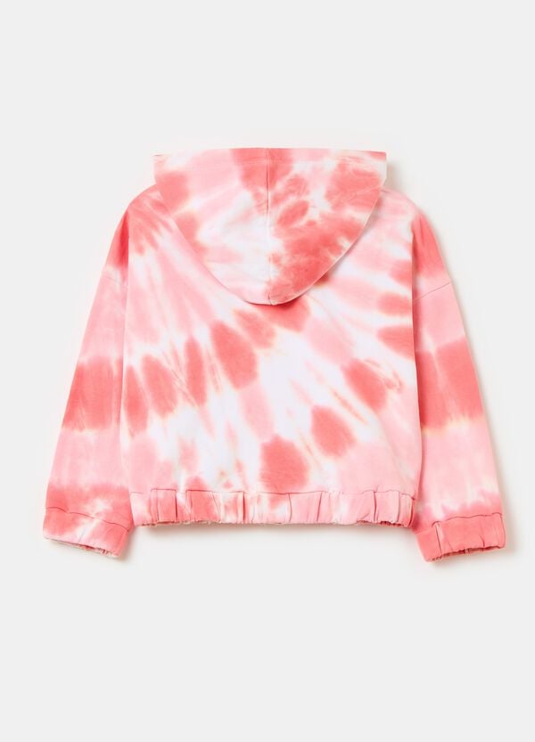 Ovs Full-zip Tie Dye Con Cappuccio