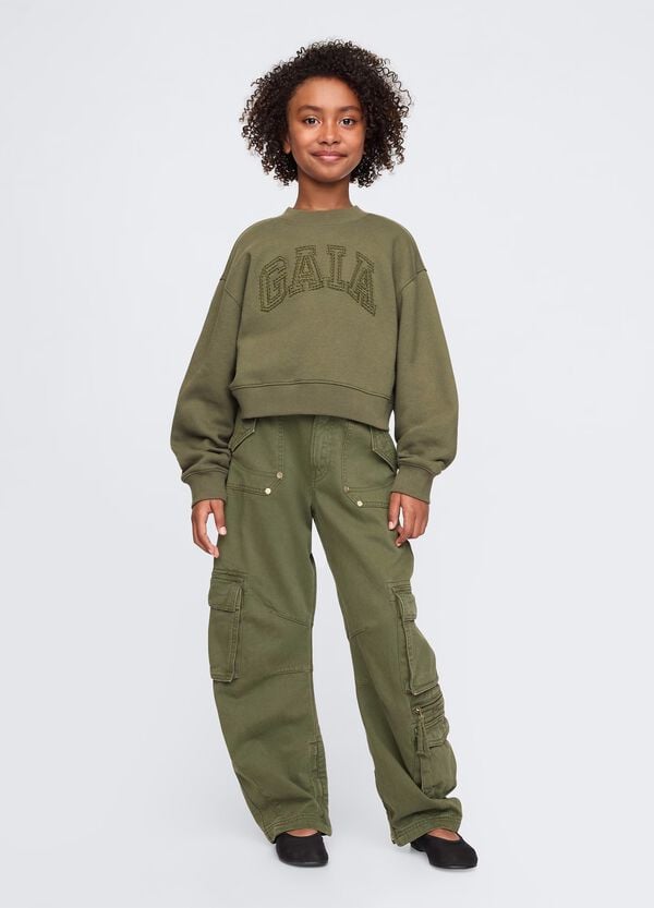 Ovs GAP X CULT GAIA Felpa Cropped Con Ricamo Logo
