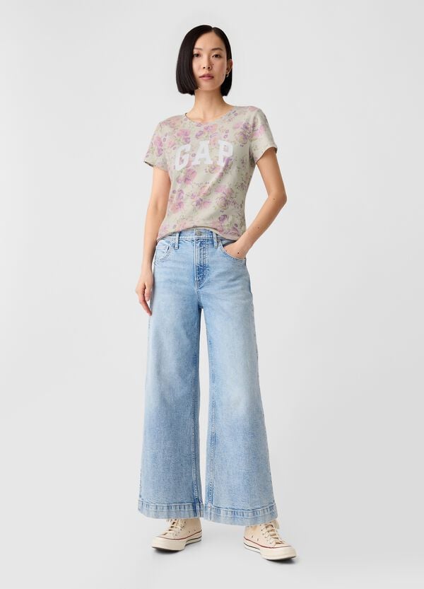 Ovs GAP X LoveShackFancy T-shirt Con Logo