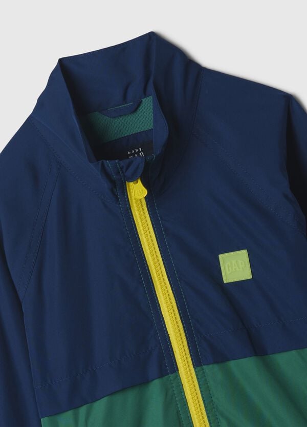 Ovs Giacca A Vento Bicolore Con Patch Logo