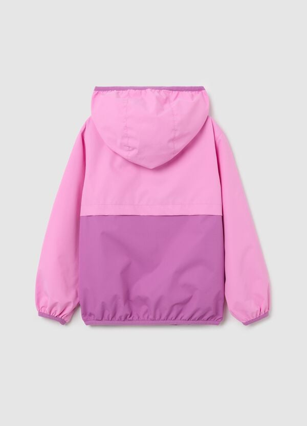 Ovs Giacca Antipioggia Bicolore Con Cappuccio