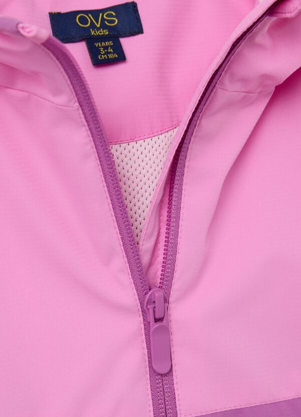 Ovs Giacca Antipioggia Bicolore Con Cappuccio