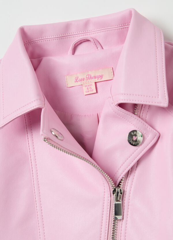 Ovs Giacca Biker Effetto Lucido Con Zip