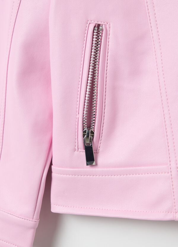 Ovs Giacca Biker Effetto Lucido Con Zip