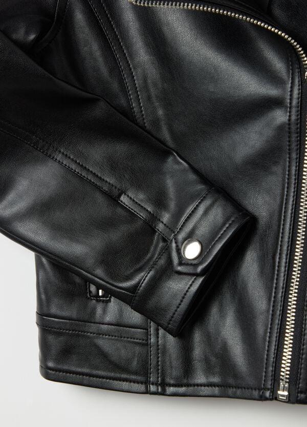 Ovs Giacca Biker Effetto Lucido Con Zip