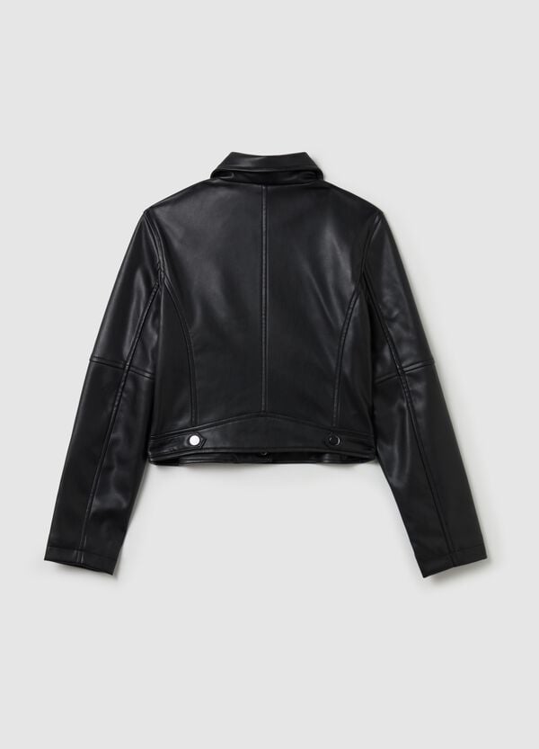 Ovs Giacca Biker Effetto Lucido Con Zip