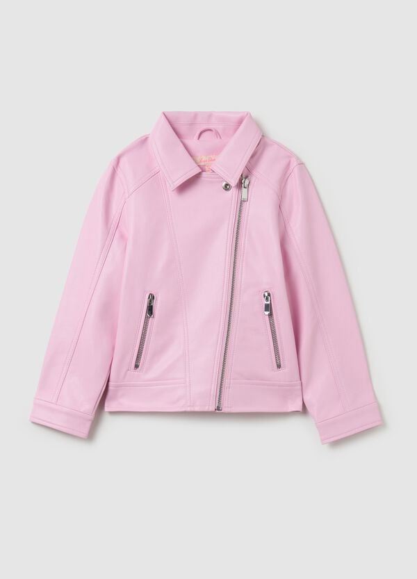 Ovs Giacca biker effetto lucido con zip
