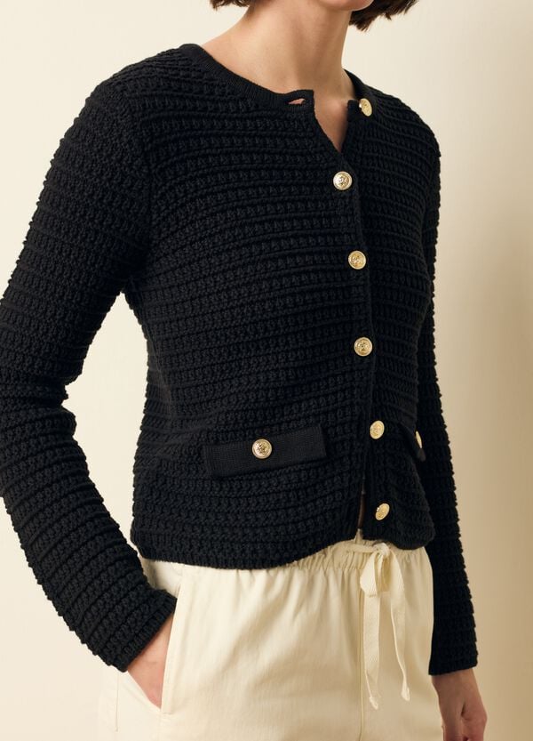 Ovs Giacca cardigan tricot con bottoni dorati