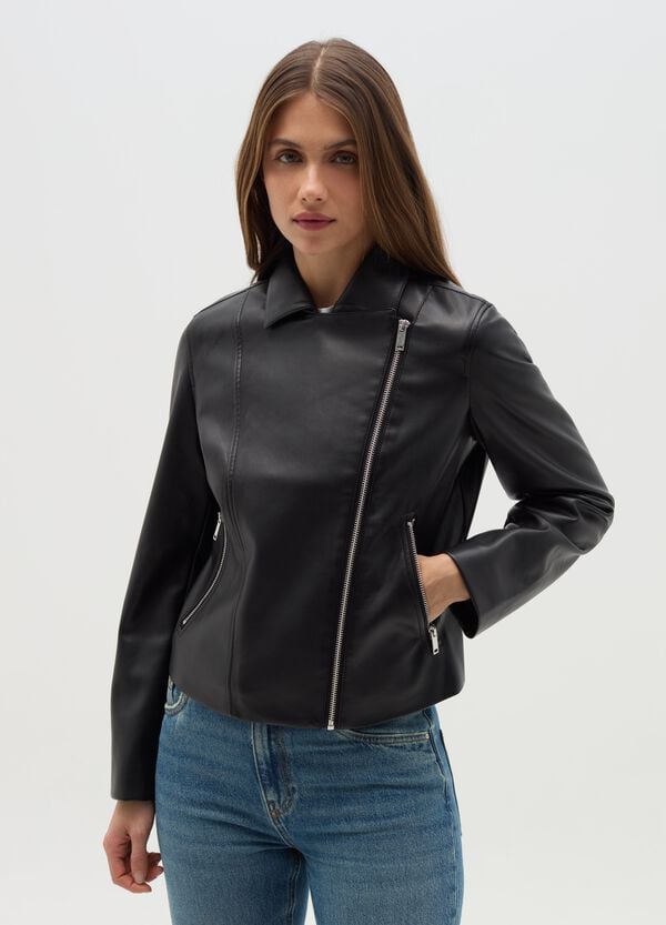 Ovs Giacca Corta Biker Con Zip