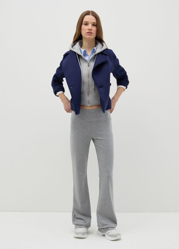 Ovs Giacca Corta Caban Doppiopetto Blu