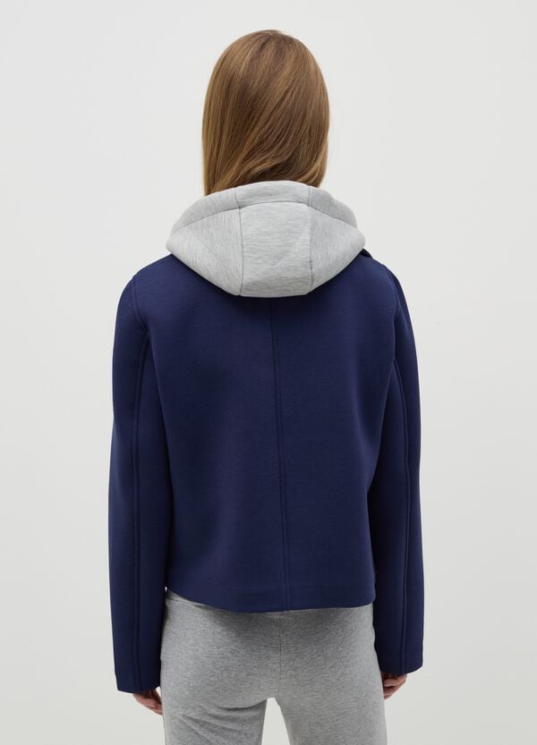 Ovs Giacca Corta Caban Doppiopetto Blu