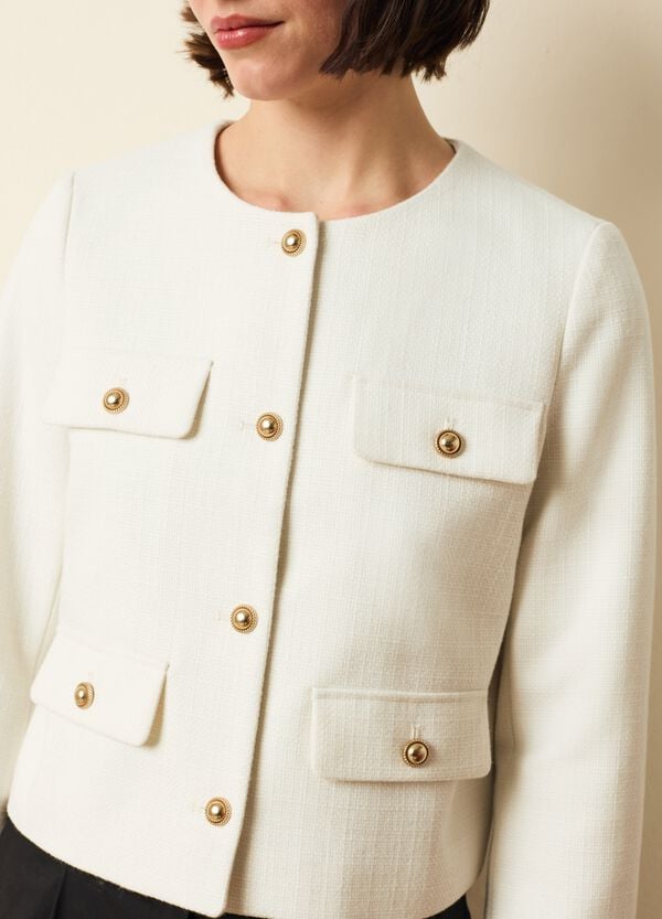 Ovs Giacca Corta Con Bottoni Dorati