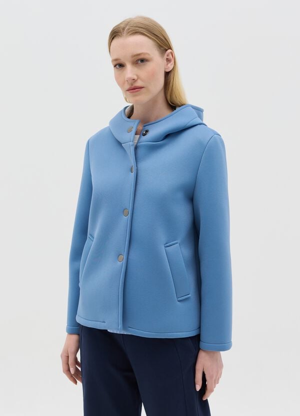 Ovs Giacca Corta Con Cappuccio E Bottoni