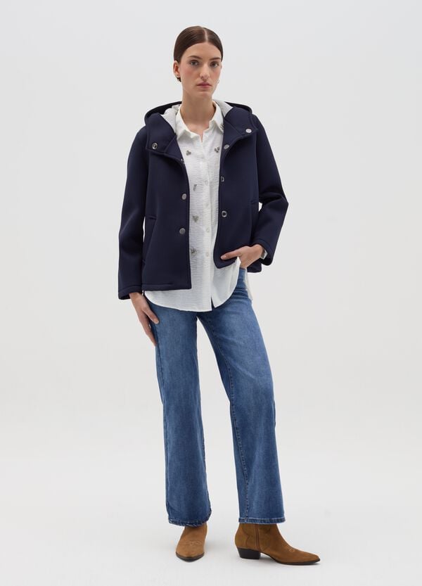 Ovs Giacca corta con cappuccio e bottoni