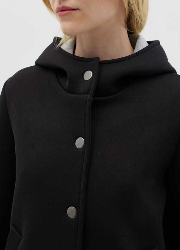 Ovs Giacca Corta Con Cappuccio E Bottoni