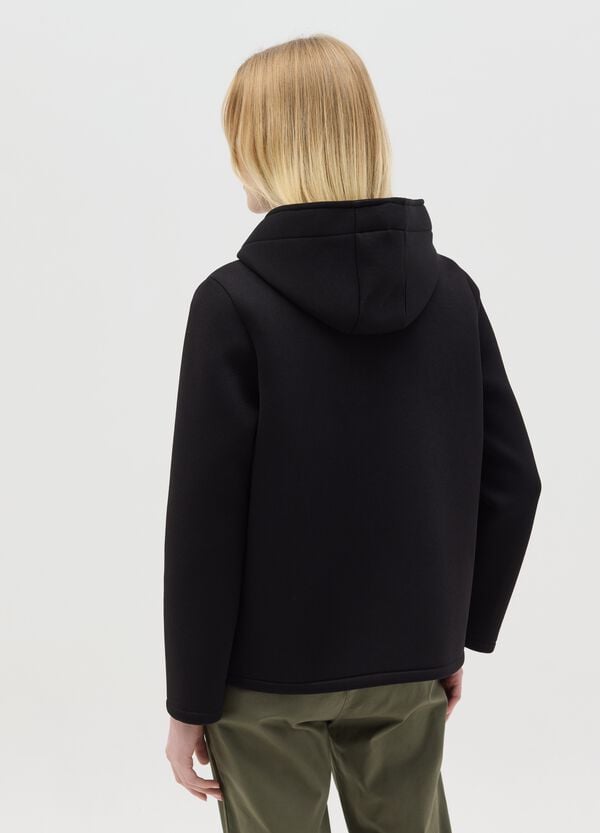 Ovs Giacca Corta Con Cappuccio E Bottoni