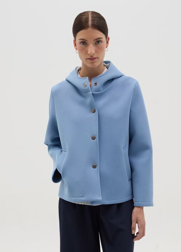 Ovs Giacca Corta Con Cappuccio E Bottoni