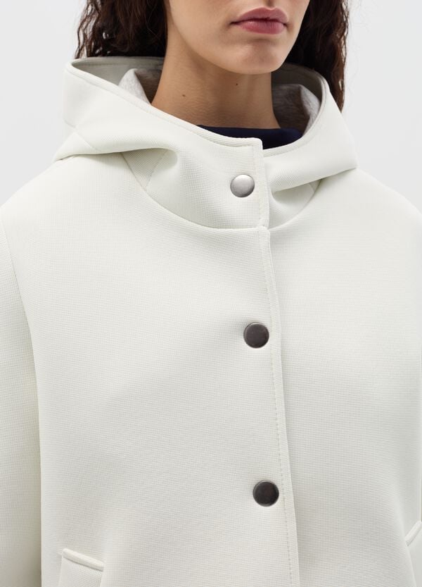 Ovs Giacca Corta Con Cappuccio E Bottoni