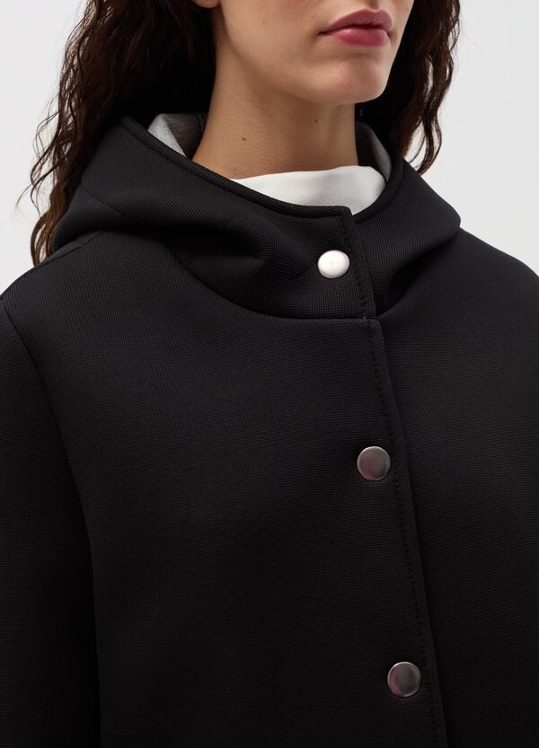 Ovs Giacca Corta Con Cappuccio E Bottoni