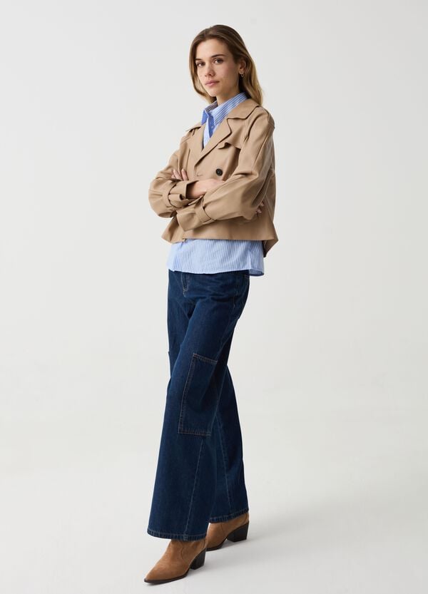 Ovs Giacca Corta Doppiopetto Effetto Lucido