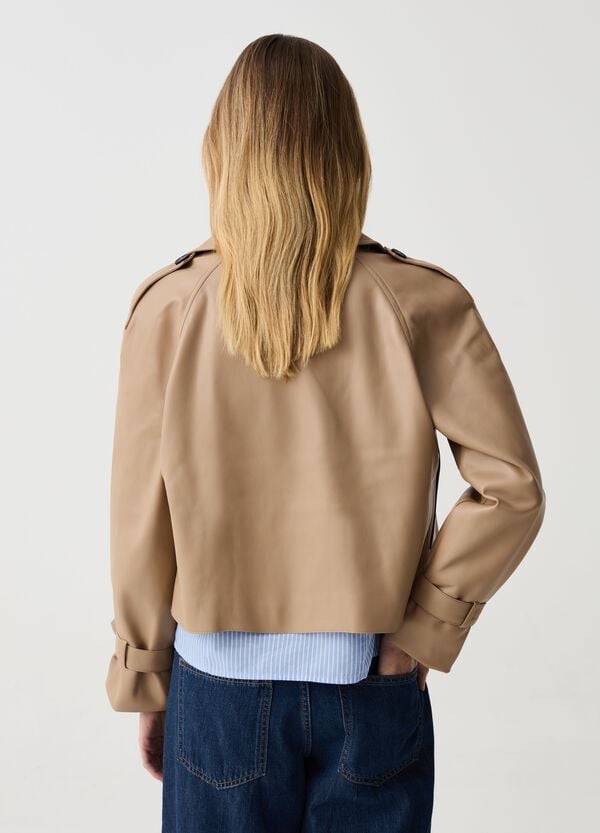 Ovs Giacca Corta Doppiopetto Effetto Lucido