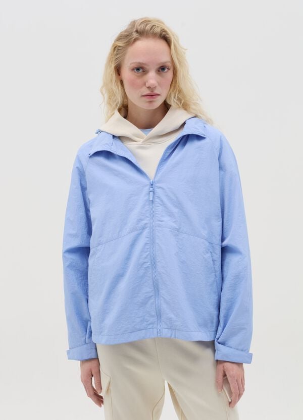 Ovs Giacca Corta Essential Con Cappuccio E Zip