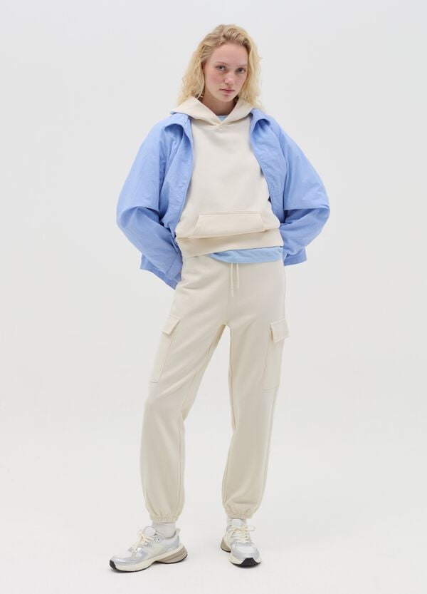 Ovs Giacca corta Essential con cappuccio e zip