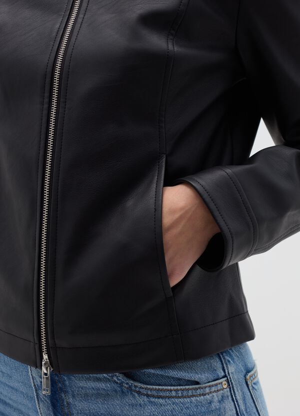 Ovs Giacca Corta Full-zip Effetto Lucido