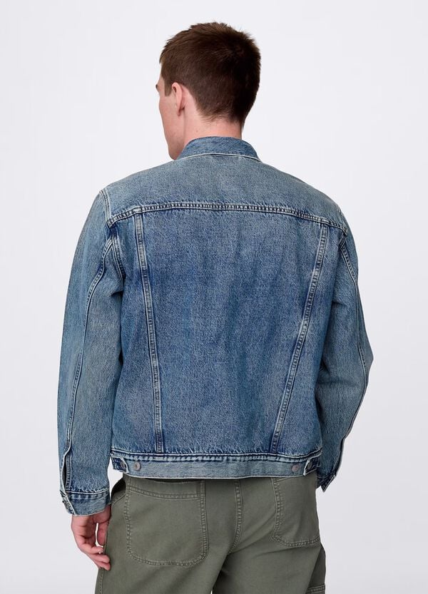 Ovs Giacca Corta In Denim Acid Wash