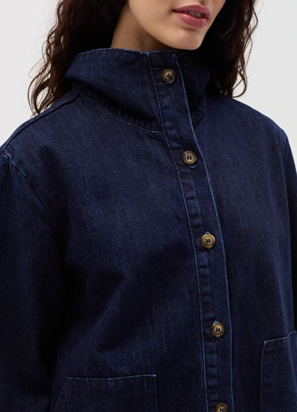 Ovs Giacca Corta In Denim Maniche A Tre Quarti