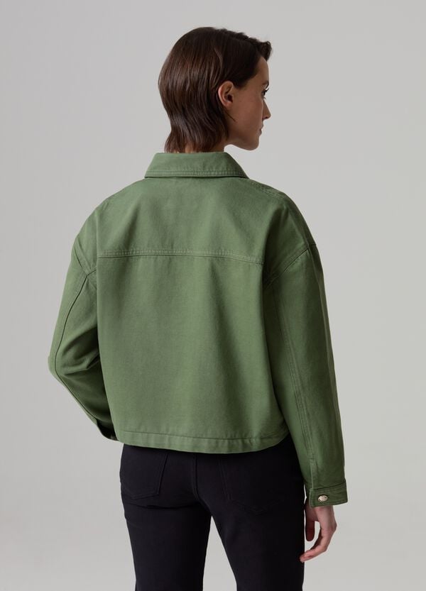 Ovs Giacca Corta Oversize Con Bottoni Lavorati