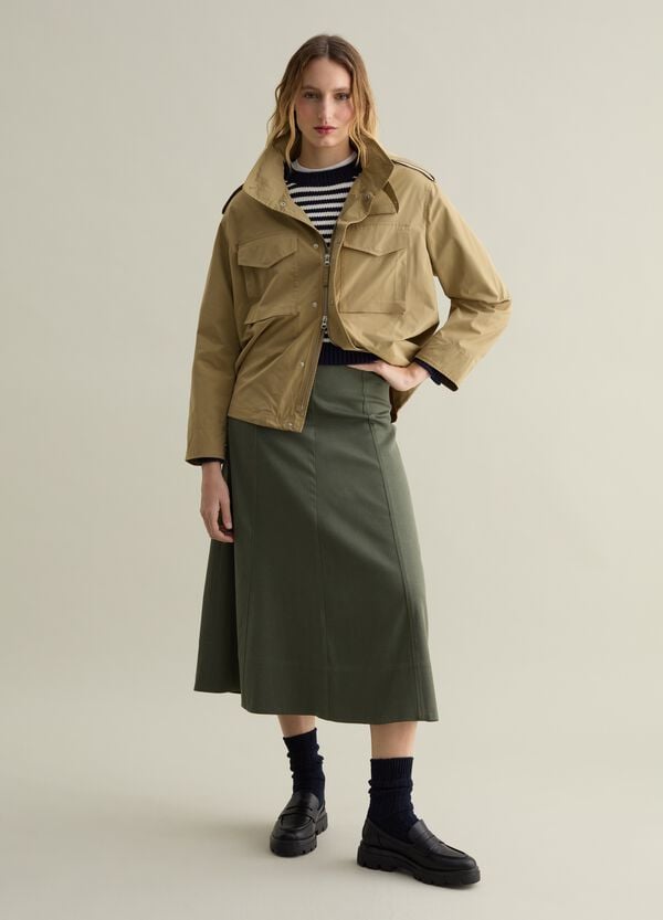 Ovs Giacca corta sahariana con collo alto