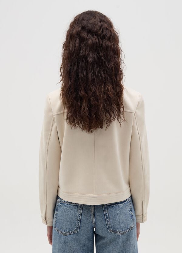 Ovs Giacca Corta Scamosciata Full-zip