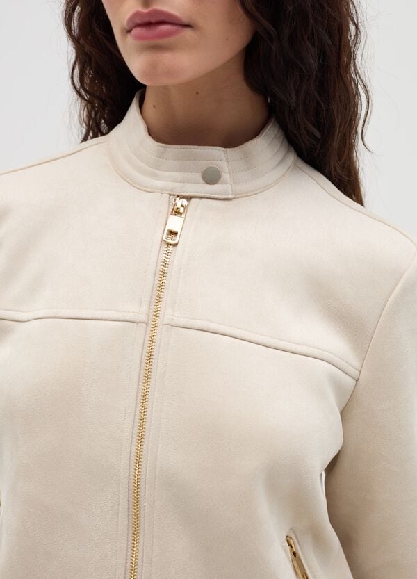 Ovs Giacca Corta Scamosciata Full-zip