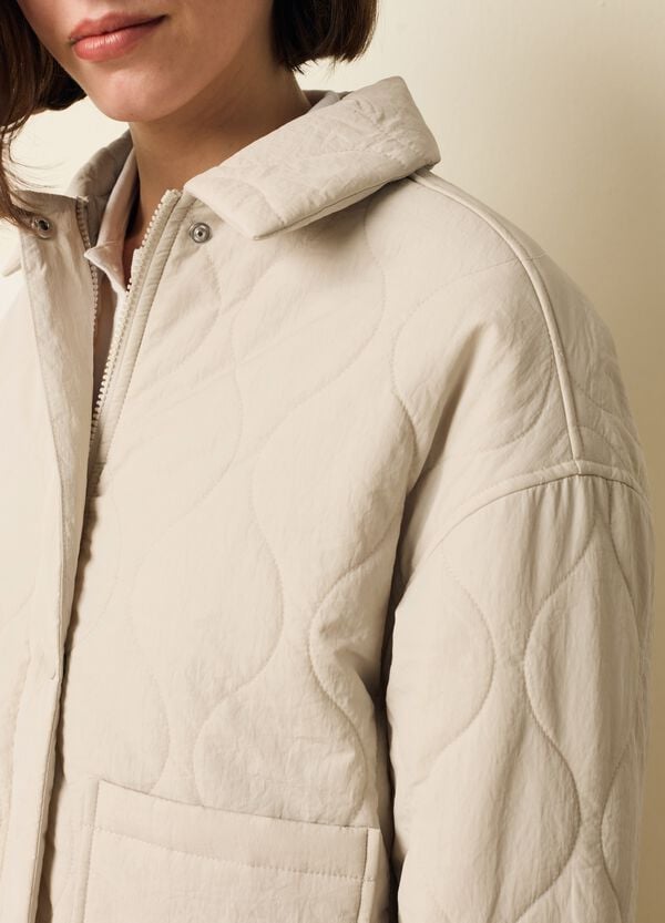 Ovs Giacca Corta Trapuntata Con Bottoni