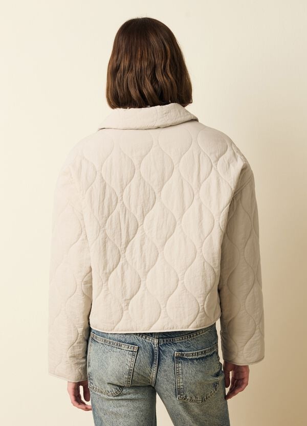 Ovs Giacca Corta Trapuntata Con Bottoni