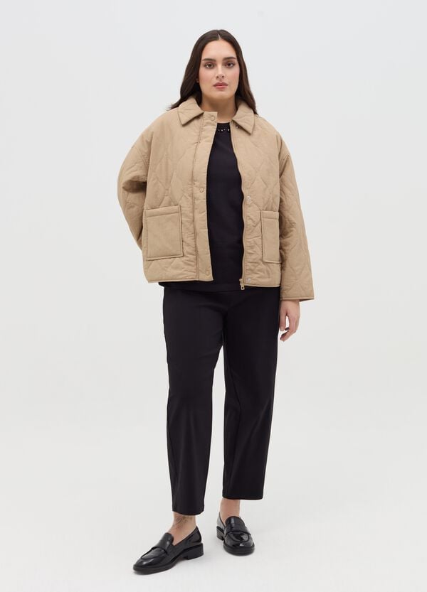 Ovs Giacca Corta Trapuntata Con Colletto Curvy